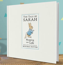 Personalized Hopping Into Life Baby Book