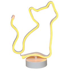 KED Light Cat Neon-Style Lamp in Yellow