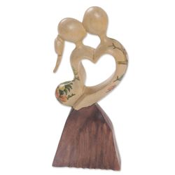 Loving Dance Wood Statuette