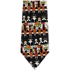 Pilgrims and Natives Thanksgiving Tie