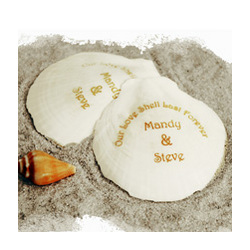 Personalized Seashell Favors