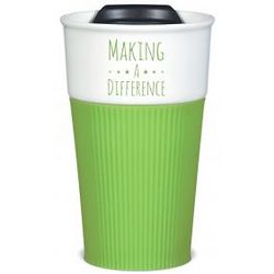 Making A Difference Silicone Grip Ceramic Tumbler