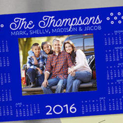 Personalized Calendar and Photo Magnet Frame