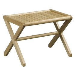 Large Solid Wood Birch Bench