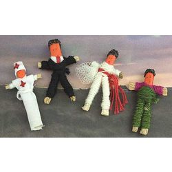 Health, Workaholic, Travel, and Weight Worry Dolls