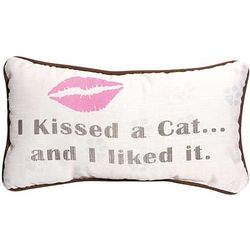 I Kissed A Cat Pillow