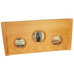 Don't Count On It Tricky Wooden Money Puzzle Box