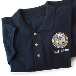 Personalized Army Polo Shirt