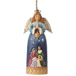 Praying Angel Nativity Folk Art Ornament
