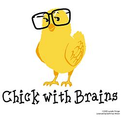 chick with brains t shirt