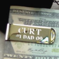 Personalized Silver Money Clip
