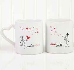Blown Away By Love Personalized Mug Set