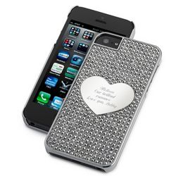 Midnight Bling Heart iPhone 5 Case