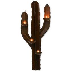 Desert Cactus Handcrafted Candleholder