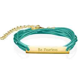 Gold-Plated Be Fearless Bracelet