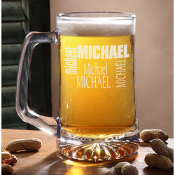 Just For You 25 oz. Personalized Beer Mug