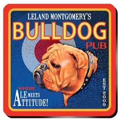 Personalized Bulldog Coaster Set
