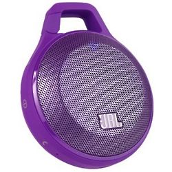 Purple Ultra Portable Rechargeable Bluetooth Speaker Carabiner