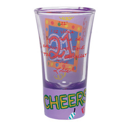 21 Party Shot Glass