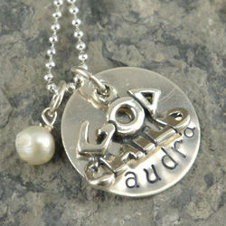 God Child Personalized Hand Stamped Necklace