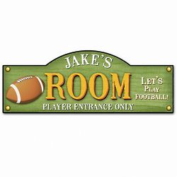 Personalized Football Kid's Room Sign