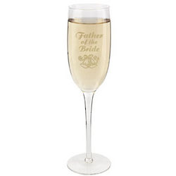Father of the Bride Champagne Flute