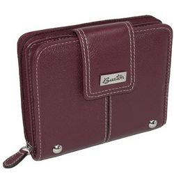 Leather Zip-Around Attache Wallet