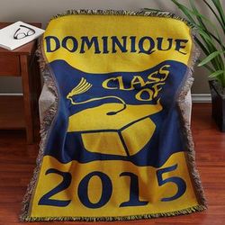 Personalized Graduation Throw Blanket