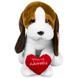 You're Adorable Hound Dog Stuffed Animal