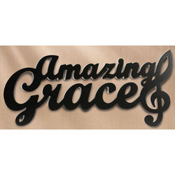 Amazing Grace Carved Wall Sign