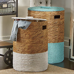 Woven Seagrass Laundry Hampers