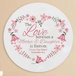 Personalized Mother and Daughter Love You Forever Wood Plaque