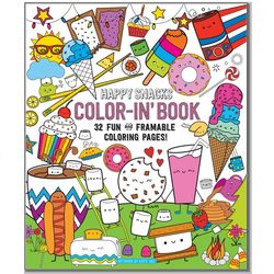 Happy Snacks Color-In Book