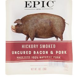 Hickory Smoked Uncured Bacon & Pork Bites - 1 oz Bag