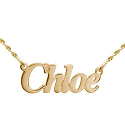 Small Angel Style 14k Gold Name Jewelry