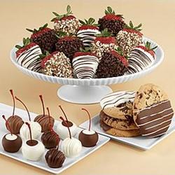 Cookies Cherries & Fancy Chocolate Strawberries