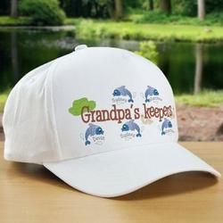 Grandpa's Keepers Personalized Fishing Hat