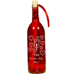 Sweetest Day Engraved Message Bottle