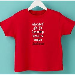 I Love You Alphabet Personalized Kid's T-Shirt