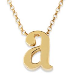 Initially Yours Gold Over Sterling Single Initial Charm Pendant