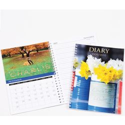 Personalized Spiral-Bound Diary Calendar