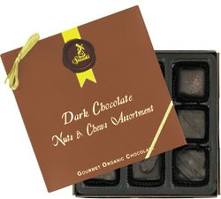 Nuts & Chews Assortment Gourmet Organic Chocolate Gift Box
