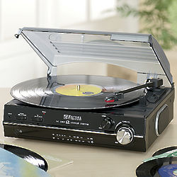 Digital Turntable with AM/FM Stereo