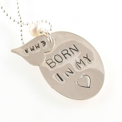 Born in my Heart Adoption Necklace