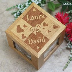 Engraved Couples Photo Cube