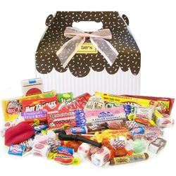 1950's Sprinkled Pink Retro Candy Gift Box