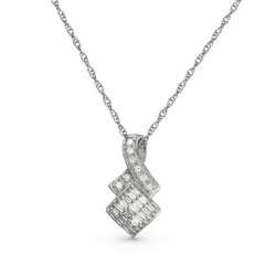 .15 Ct Diamond Ribbon Necklace
