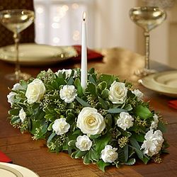All White Floral Centerpiece
