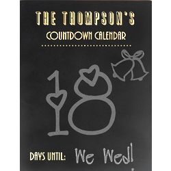 Personalized Chalkboard Countdown Sign