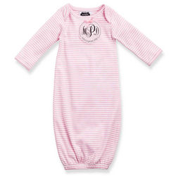 Baby's Monogram Me Pink Sleep Gown